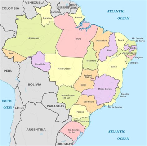 the united states of brazil r maps