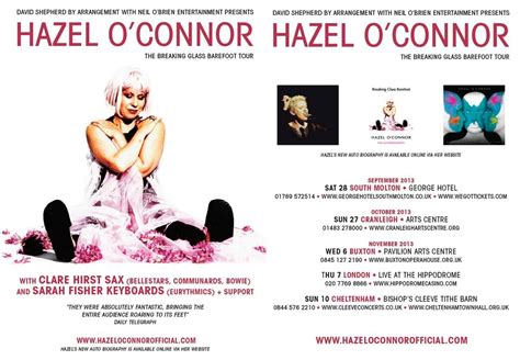 Hazel O Connor Breaking Glass Barefoot O Connor Glass Guard Your