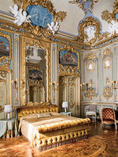 The Master Bedroom With Original Rococo Era Gilding