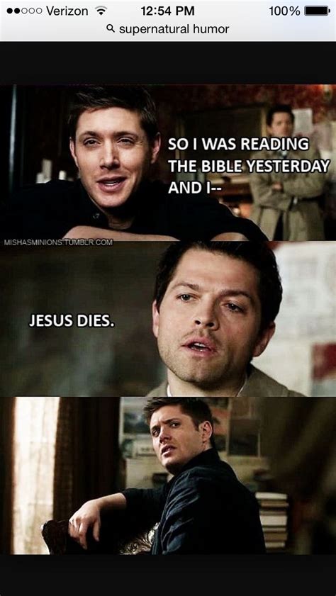 Supernatural Humor Funny Pictures Can T Stop Laughing Supernatural Funny Best Funny Pictures