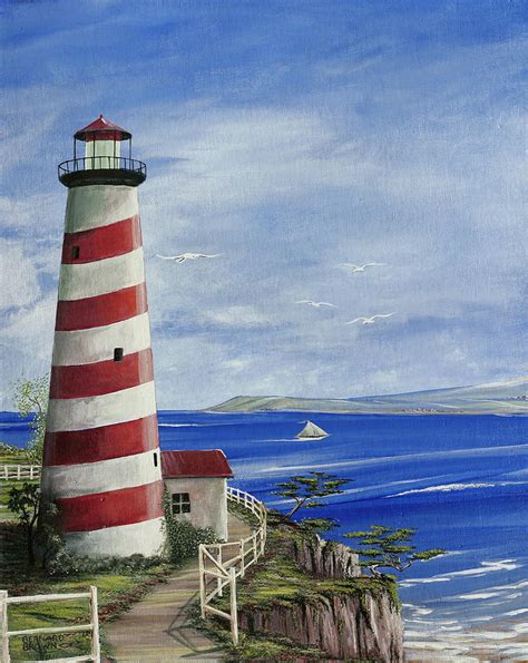 Lighthouse Watercolor Paintings