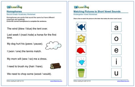 K5 Learning Grade 3 Nouns Worksheet	