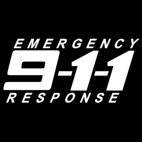 Car Stickers 911 Emergency Response Alarm Warming Mark Creative Decals