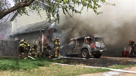 Broken Arrow Home Fire Spreads From Garage To Car In Driveway