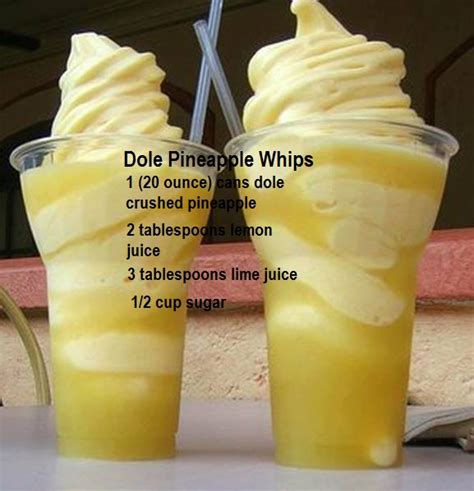 It has been a long time since we have been able to go to. DOLE PINEAPPLE WHIP - QuickRecipes