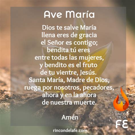 Ave María El Ave María Ave María Rezo Oraciones A María