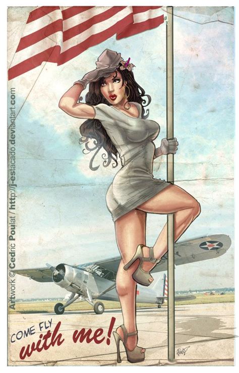 Drawn Pin Up Ww2 Airplane Pencil And In Color Drawn Pin Up Ww2