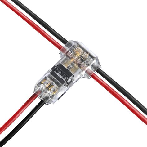 Na 12pcs Wire Connectors T Faucet Connector 2 Pole T Tap Quick Splice Wire Low Voltage 20 22