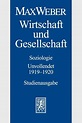 Wirtschaft und Gesellschaft von Max Weber - Fachbuch - buecher.de