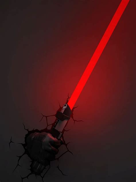 Star Wars Darth Vader Lightsaber Wall Lamp Nerdom