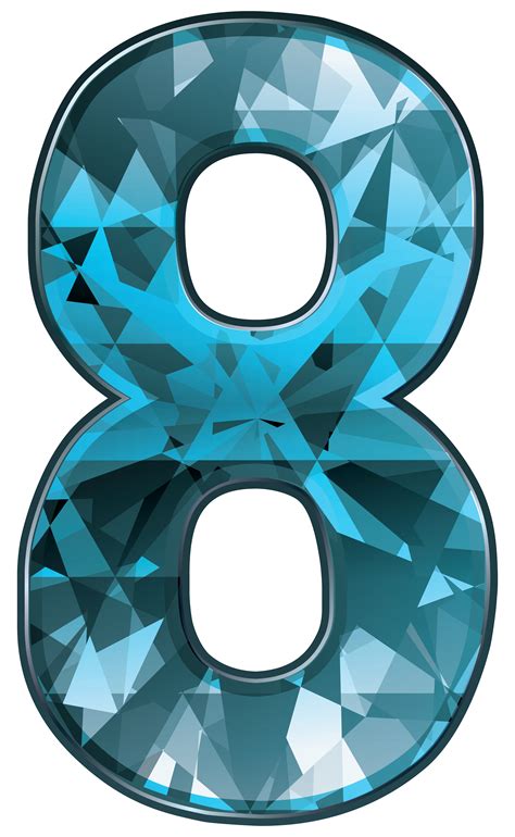 Cute Number Eight Png Clipart Image Letter A Crafts Free Clip Art