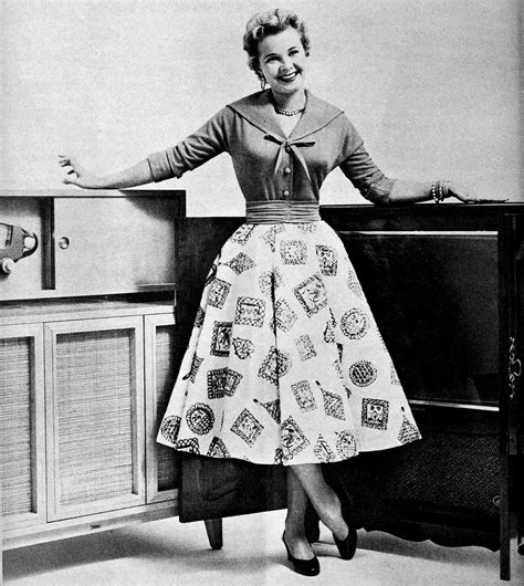 1950s fashion winter dresses 1954 glamour daze