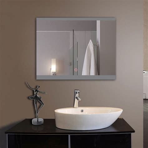 Decoraport 36 Rectangle Bathroom Mirror Modern Wall Mounted Makeup