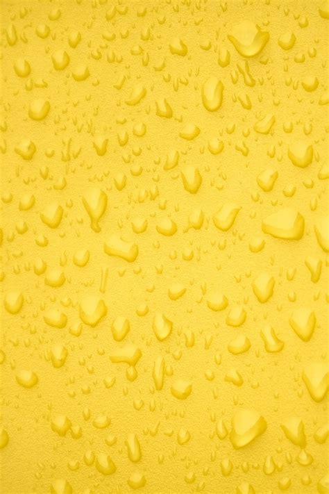 640x960 Water Drops Yellow Surface Back 4k Iphone 4 Iphone 4s Hd 4k