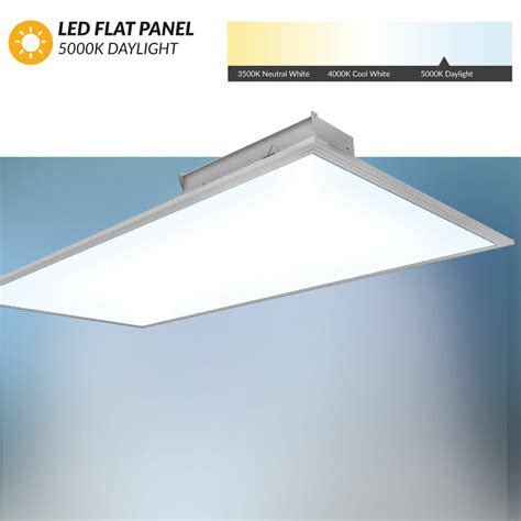 Best Led Flat Panel 2x4 5000k Daylight Dimmable For Standard Drop