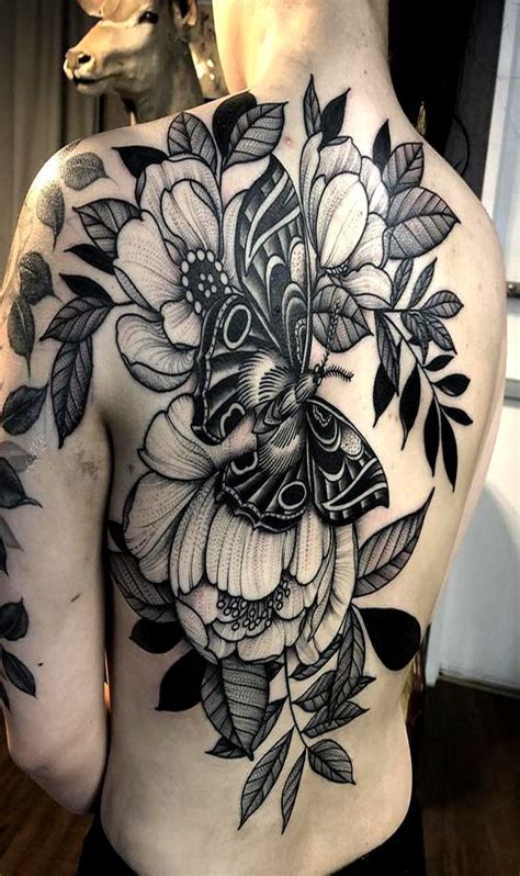 The totality design arrangement was so influencing ideas. Black and white flower tattoo - Best 115 Trending tattoo ...