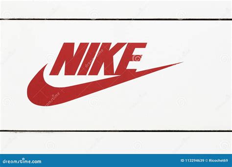 Nike Logo On A Facade Of A Store Editorial Stock Image Image Of