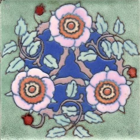 American Arts And Crafts Tile By Flint Faience Tile Co Circa 1921 1931