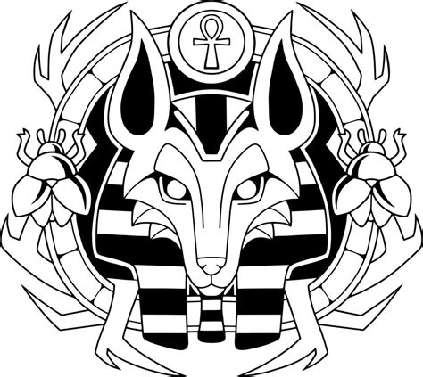 Egyptian God Anubis 11891893 Vector Art At Vecteezy