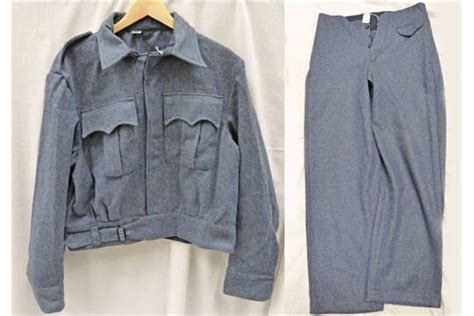 Post Ww2 Raf Type Battle Dress Uniform Jacket And Trousers