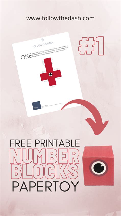 Numberblocks Free Printable Paper Toy Template In 2021 Printable