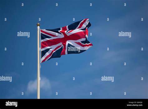 Union Jack Flag Blowing In The Wind Hi Res Stock Photography And Images
