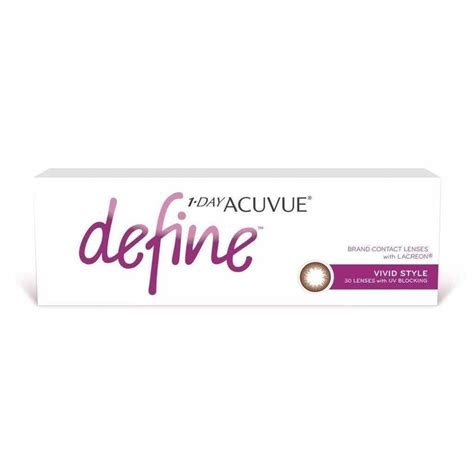 1 Day Acuvue Define Vivid Style Soft Coloured Contact Lenses