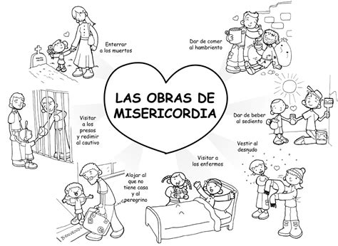 Dibujos Para Catequesis Las Obras De Misericordia