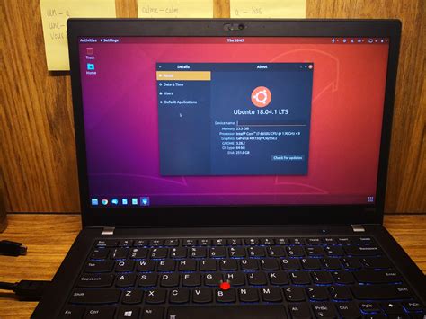 My Newly Install Ubuntu Rthinkpad