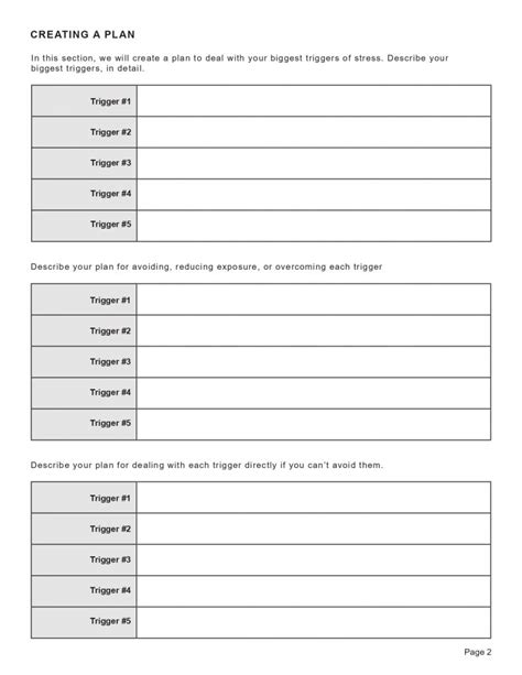 Stress Triggers Worksheet Editable Fillable Printable Pdf Therapybypro