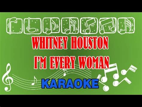 Whitney Houston I M Every Woman Karaoke YouTube