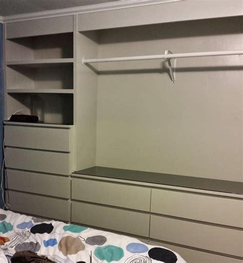 How do you assemble an ikea malm bed? IKEA Hack: Built-In Wardrobe Using Malm Dressers | Ikea ...