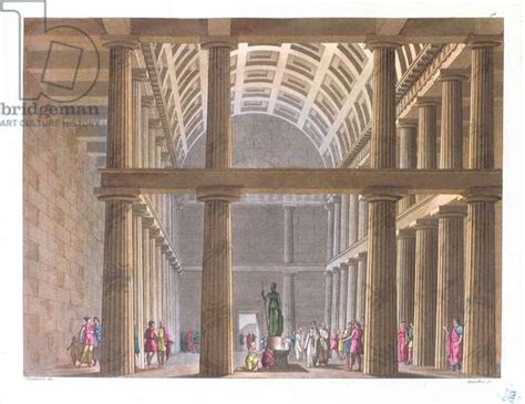 Image Of The Interior Of The Parthenon Illustration From Le Costume