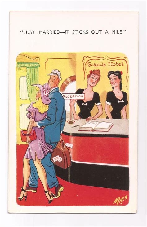 vintage naughty british english risque comic cartoon jester edition post card funny postcards