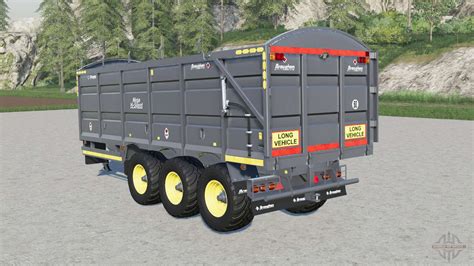 Broughan 24ft Tri Axle Silage Trailer For Farming Simulator 2017