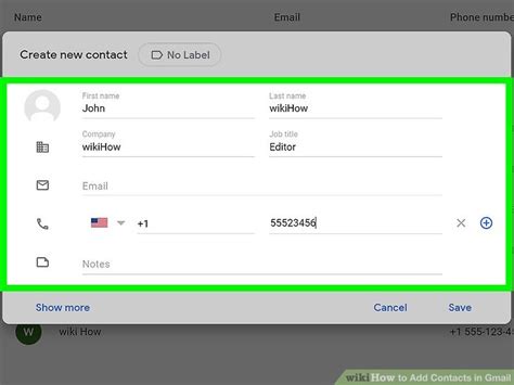 How To Add Contacts In Gmail 10 Steps With Pictures Wikihow