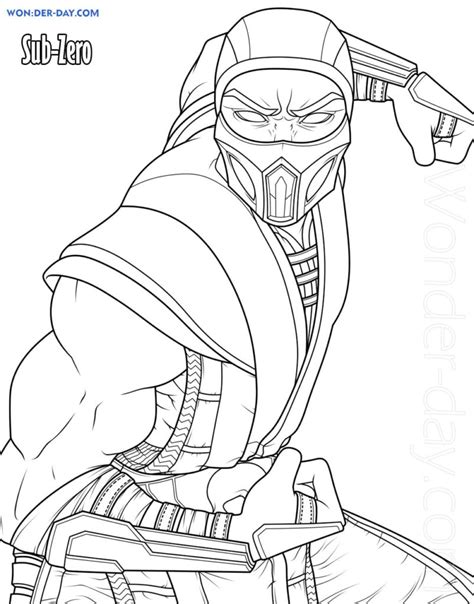 Sub Zero And Coloring Pages Hot Sex Picture
