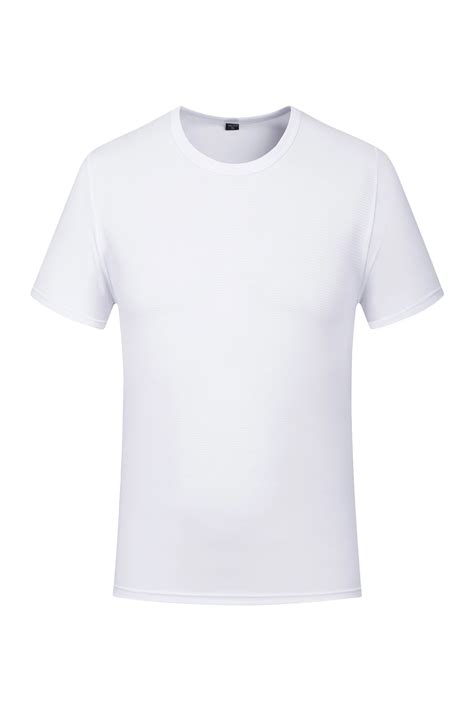 Quick Drying Polyester T Shirts For Sublimation Print Logo O Neck Plain