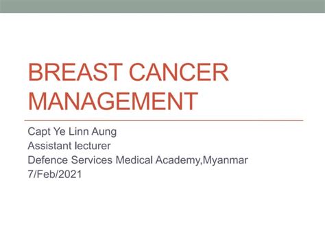 Breast Cancer Dr Patty Tenofsky Ppt