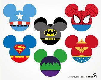Mickey Superheroes svg, Mickey Head Superhero clipart, Spiderman svg