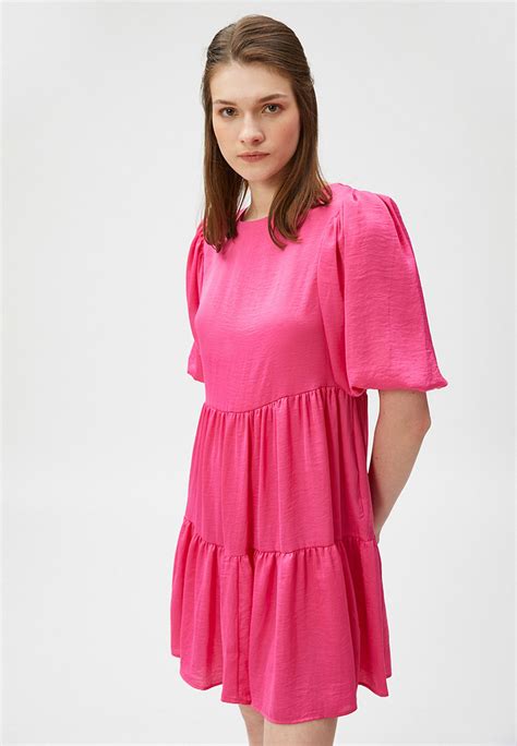 Платье Koton цвет фуксия Rtlacr106501 — купить в интернет магазине