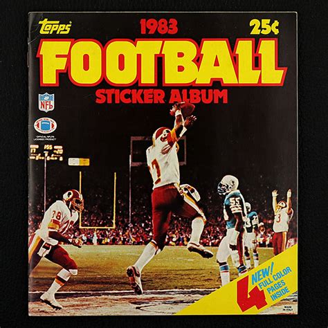 Football Nfl 1983 Topps Sticker Album Sticker Worldwide