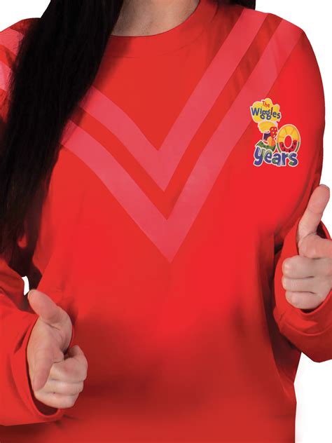 The Wiggles Red Simon Adult 30th Anniversary Costume Top Shirt Men