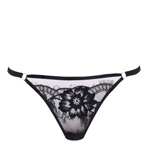 Black Evelyn Gardens Thong Brandalley