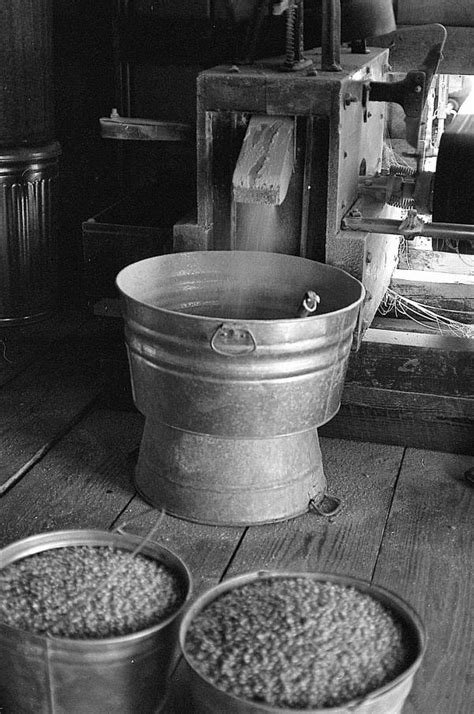 Florida Memory Grist Mill And Buckets Of Corn Meal Mcalpin Florida