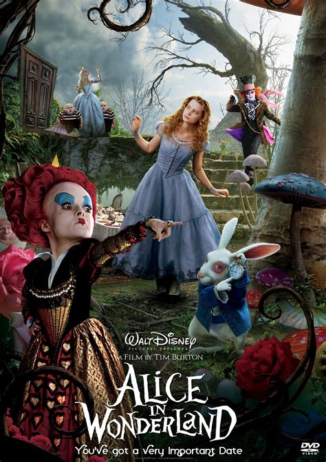 Alice's older sister, who reads a book without illustrations or dialogues, sits on the bank with alice at the beginning of the book. Movie Poster »Alice in Wonderland« on CAFMP