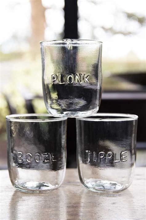 Set Of 6 Recycled Glass Water Tumblers Clear Rockett St George