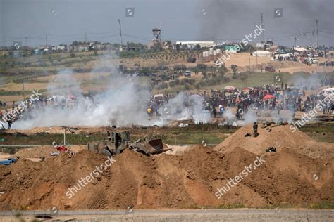 Tear Gas Canisters Fired By Israeli Editorial Stock Photo Stock Image