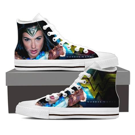 Wonder Woman Energy Custom Shoes Black Canvas Shoes Canvas Shoes