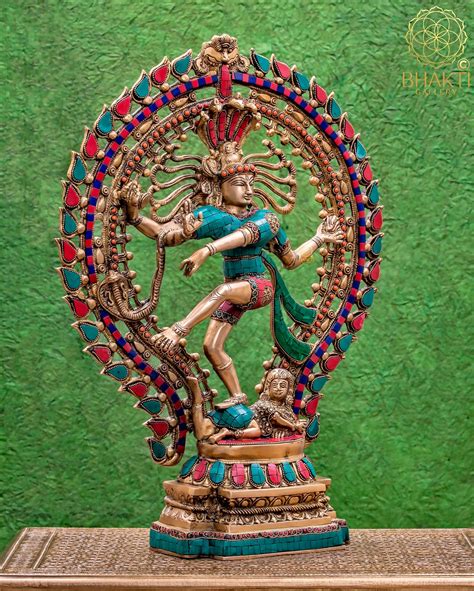 Brass Nataraja Statue Large Dancing Shiva Natraj Statue 56 Etsy